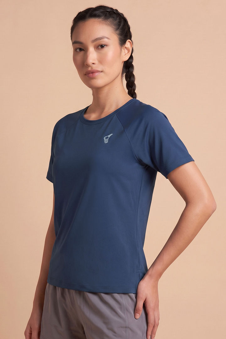 Zelocity Relaxed Quick Dry Top - Navy Peony — image 3